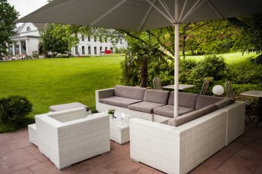 Modern moda patio Cafe lounge Park