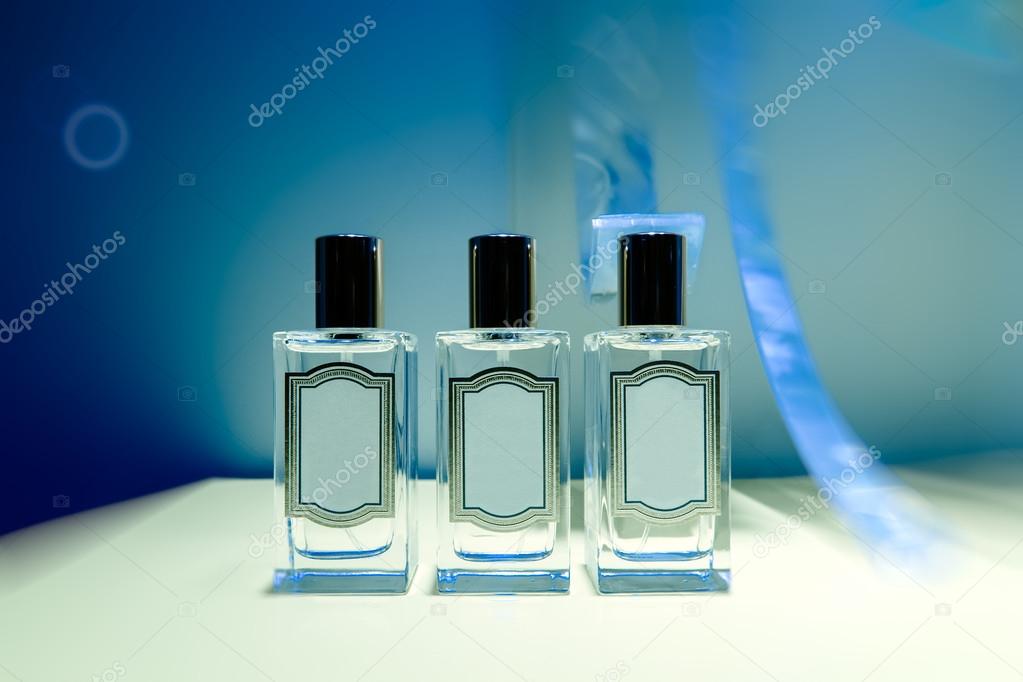 Perfume bottles in store