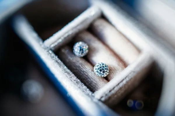 Pendientes de cristal diamante — Foto de Stock