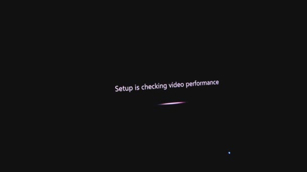 Setup is cheking videoprestaties — Stockvideo