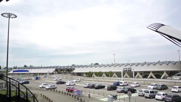Building of Gare de Saint-Exupery TGV — Stock Video