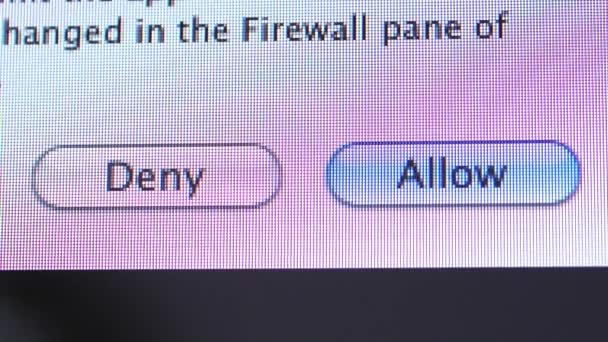 Denegar y permitir botones — Vídeo de stock