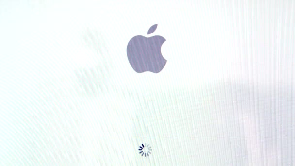 Apple dator logotyp — Stockvideo