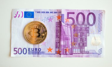 bitcoin beş hudred euro fatura üzerinde