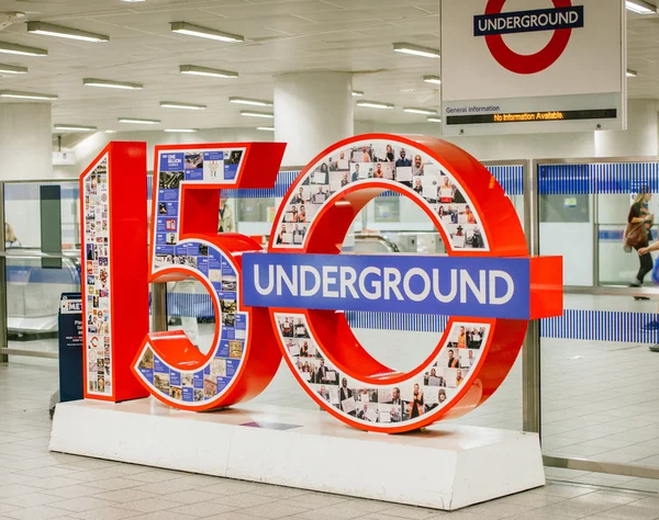 London Tube Anniversary — Stock Photo, Image