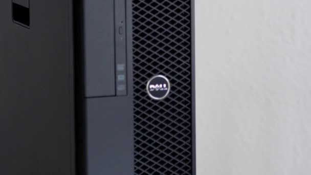 Dell Precision workstation věž — Stock video