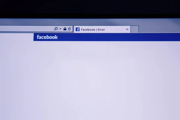 Soziale Netzwerke Facebook, Instagram, WhatsApp fallen während des globalen Ausfalls aus — Stockfoto