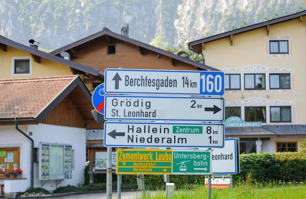 Berchtesgaden, Grodig, St Leonhard, Hallein ve Niederalm — Stok fotoğraf