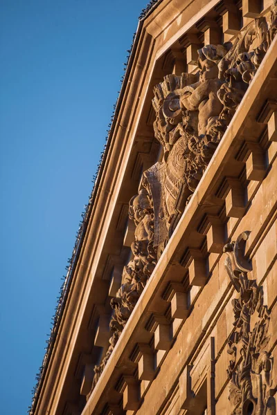 Beautiful decorations on the Aubette building in central Strasbourg — Stock Photo, Image