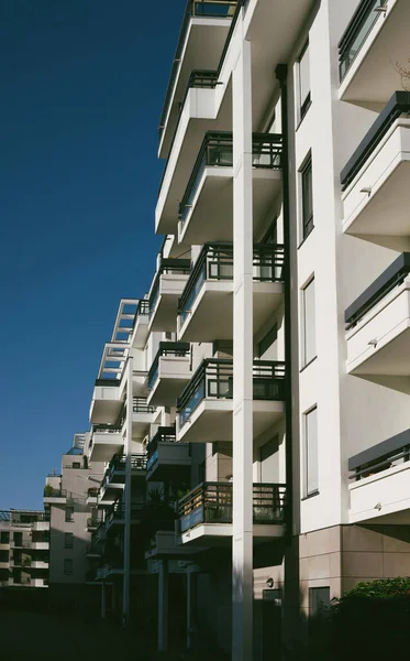 Multiple balconies of an apartment building — Stock Photo, Image