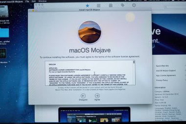 Ekranda görülen yeni MacOS Mojave 'ye güncelleniyor