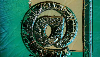 işaret ya da adres simgesini bir e-posta adresinde imzalayın