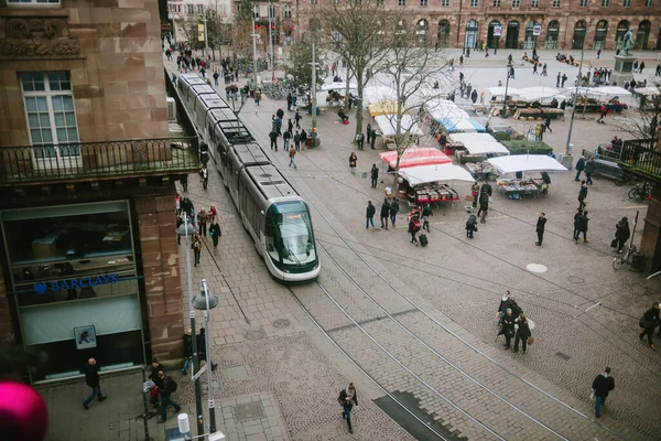 Strasbourg France Jan 2015 View Place Kleber Barclays Bank Branch — Foto Stock