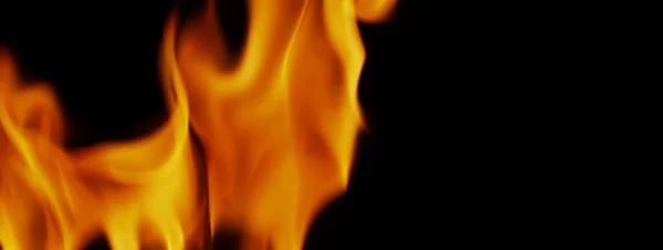 Pożar Abstrakcyjny Płomień Czarne Tło Reprezentuje Moc Spalania Odnosi Się — Zdjęcie stockowe