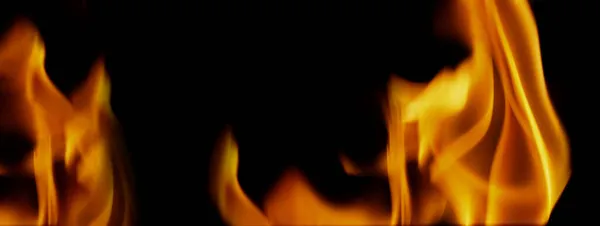 Огонь Фон Абстрактное Горящее Пламя Черный Фон Представляет Собой Силу — стоковое фото