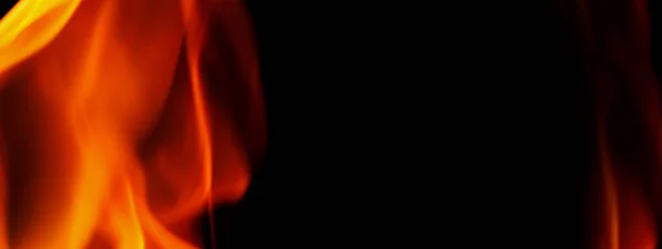 Пожежний Фон Абстрактне Палаюче Полум Чорний Фон Представляє Потужність Горіння — стокове фото