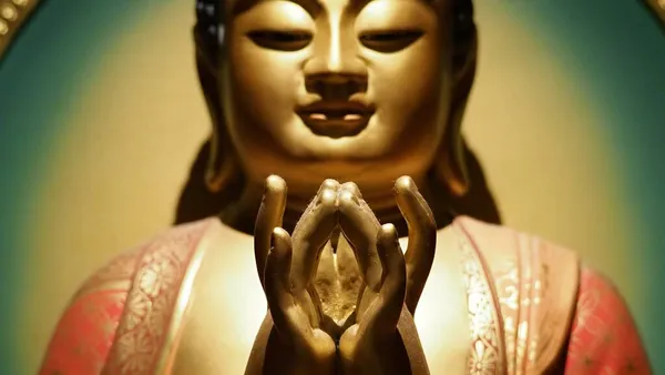 Статуя Будды Буддийская Скульптура Изображения Китайского Будды Сингапурском Храме Зубная — стоковое фото
