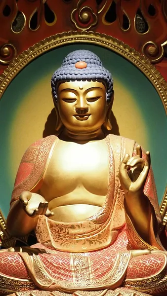 Buddha Szobor Buddhista Szobor Képek Kínai Buddha Szingapúrban Templom Buddha — Stock Fotó