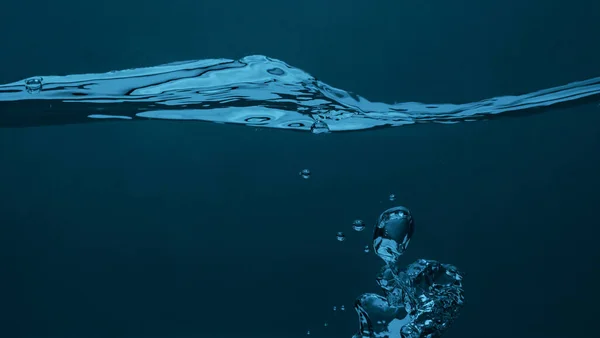 Водяна Бульбашка Содової Розбризкує Плаває Представляють Ігристі Освіжаючі Крупним Планом — стокове фото