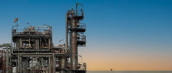 Petroleum Oil Refinery Barrel Tank Petrochemical Plant Factory Chemical Industry — Foto de Stock