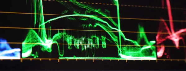 그레이딩 그래프 Color Grading Graph Rgb 표시기 Rgb Color Recorrecciator — 스톡 사진