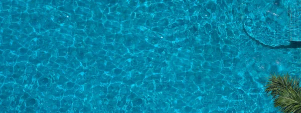 Swimming Pool Blue Water Summer Top View Angle Aerial View — Stock Photo, Image
