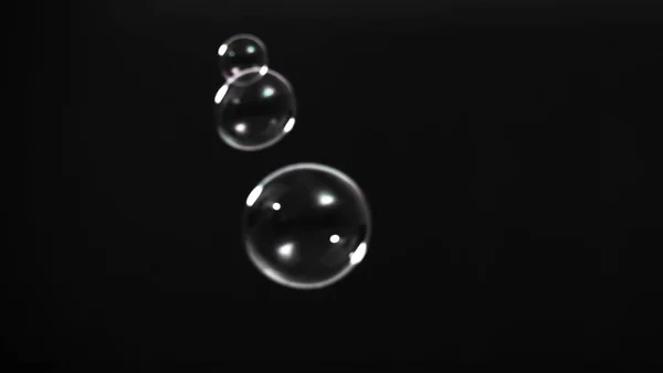 Seifenblase Tropfen Oder Shampoo Blasen Schweben Wie Durch Die Luft — Stockfoto
