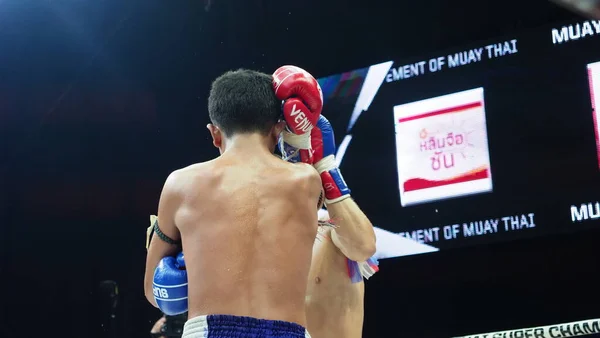 Bangkok Tailandia Noviembre 2018 Jugadores Kick Boxing Tailandeses Extranjeros Identificados — Foto de Stock