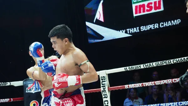 Bangkok Tailandia Noviembre 2018 Jugadores Kick Boxing Tailandeses Extranjeros Identificados — Foto de Stock