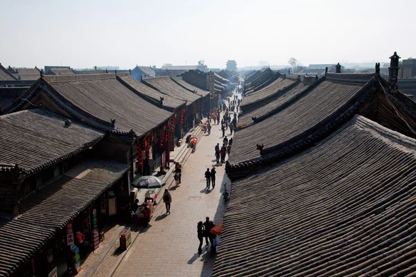 Miasto Ancient pingyao, wpisanego na listę Światowego Dziedzictwa UNESCO, Chiny — Zdjęcie stockowe