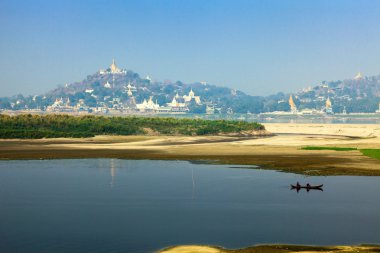 eski sagaing ve Irrawaddy Nehri, myanmar