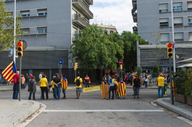 Katalan bağımsızlığı için insan zinciri