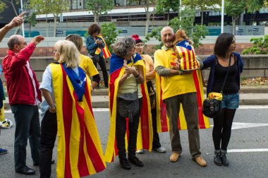 Katalan bağımsızlığı için insan zinciri