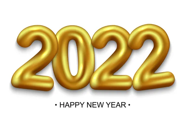 2022 Новый год фон с золотыми номерами. Премиум-деси — стоковый вектор