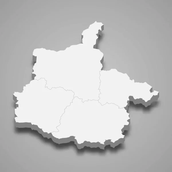 Isometrische Karte Der Ardennen Ist Ein Departement Frankreich Vektorillustration — Stockvektor