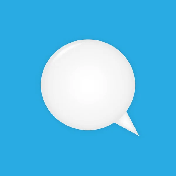 3D abstract speech bubble icons, char message symbol — 스톡 벡터