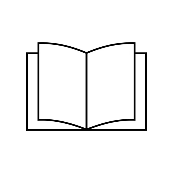 Open book icon. Vector sign isolated — стоковый вектор