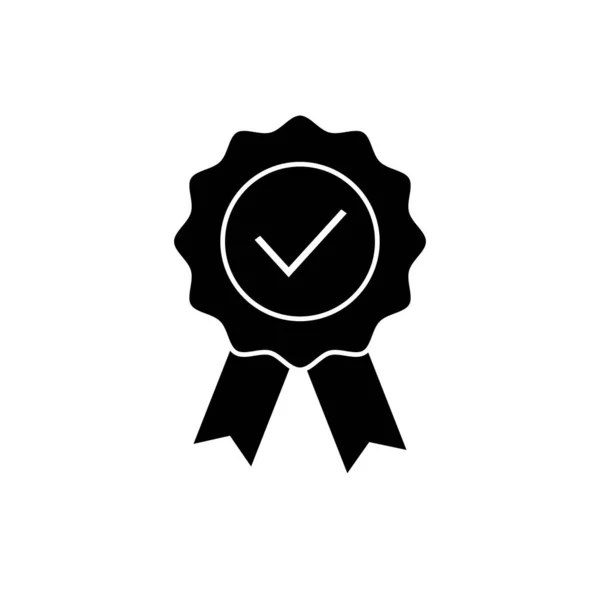 Guarantee medal line icon, warranty certificate symbol — 图库矢量图片