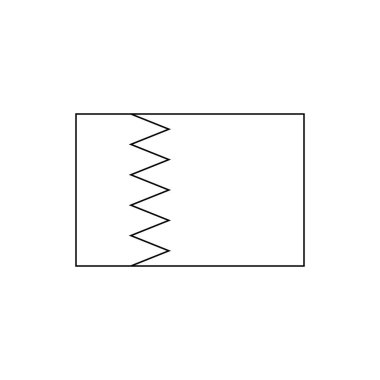 Black outline flag of Bahrain. Thin line vector icon