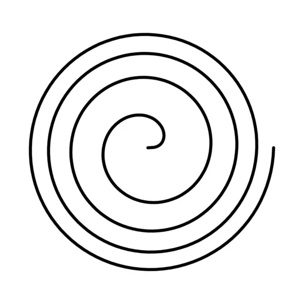 Espiral Espiral Parabólica Fermat Una Curva Plana Llamada Así Por — Vector de stock