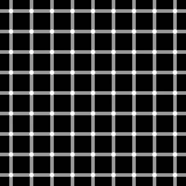 Illusion Grille Scintillante Motif Illusion Optique Géométrique Illustration Vectorielle — Image vectorielle