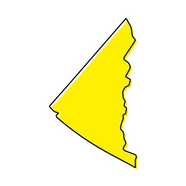 Yukon, Kanada 'da bir şehirdir. Biçimlendirilmiş minimal çizgi tasarımı