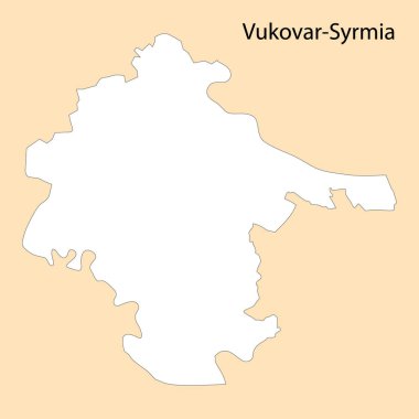 Vukovar-Syrmia 'nın Yüksek Kalite Haritası, Hırvatistan' da bir bölgedir.
