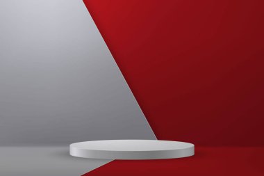 3d realistic podium or pedestal on luxury background. Product presentation mockup