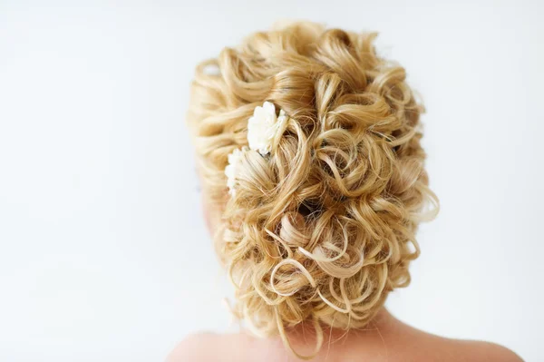 Coiffure de mariage blonde — Photo