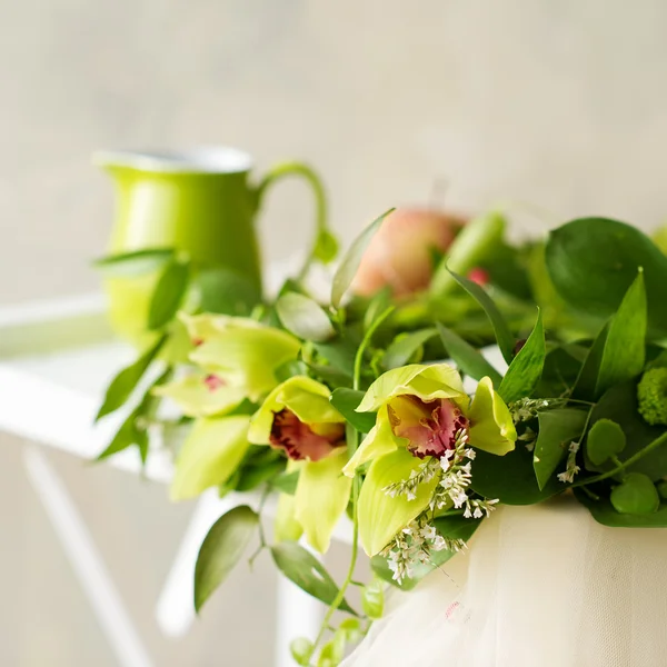 Bridal orchid wreath — Stock Photo, Image