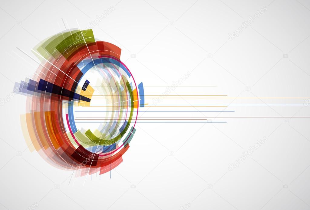 Abstract bright technology banner editable dinamic background