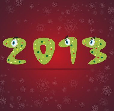 Yeni yıl yılan hediye kartı arka plan