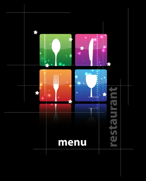 Ресторан меню фон — стоковый вектор
