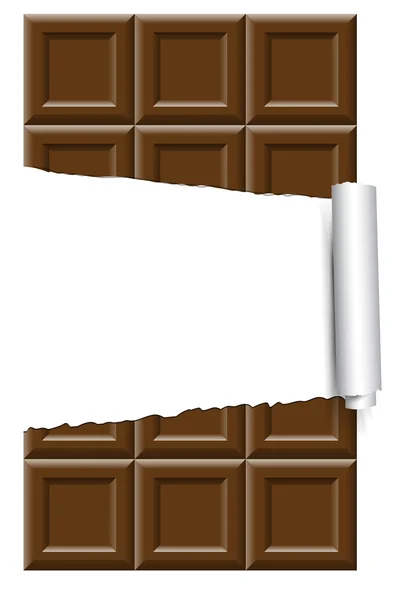 Σοκολάτα ετικέτα φόντο — Διανυσματικό Αρχείο